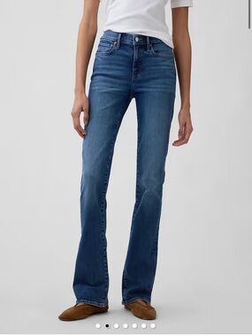 NWT Gap Baby boot mid rise slim blue denim jeans